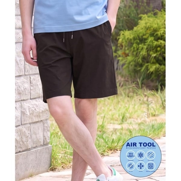 ドレステリア（DRESSTERIOR）/【接触冷感UVカットウォッシャブル】AIRTOOL クールストレッチハーフパンツ