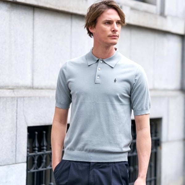ドレステリア（DRESSTERIOR）/【ウォッシャブル】コットンシルク混 ニットポロシャツ