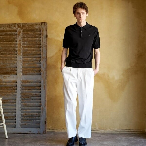 ドレステリア（DRESSTERIOR）/【ウォッシャブル】コットンシルク混 ニットポロシャツ