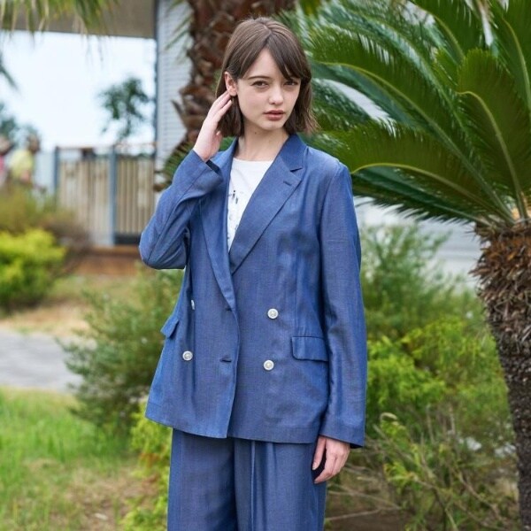 ドレステリア（DRESSTERIOR）/【otonaMUSE5月号掲載セットアップ可】テンセルデニムダブルジャケット_3