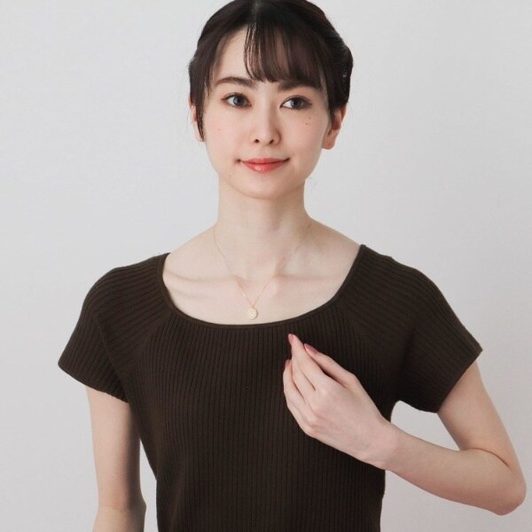 ココシュニック（COCOSHNIK）/K18ダイヤモンド ミルパヴェネックレス大の通販は