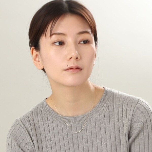 ココシュニック（COCOSHNIK）/K18ダイヤモンド バゲットカット アーチネックレス_2