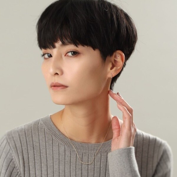 ココシュニック（COCOSHNIK）/K18ダイヤモンド バゲットカット アーチネックレス_10