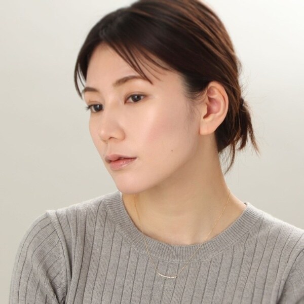 ココシュニック（COCOSHNIK）/K18ダイヤモンド バゲットカット アーチネックレス_14