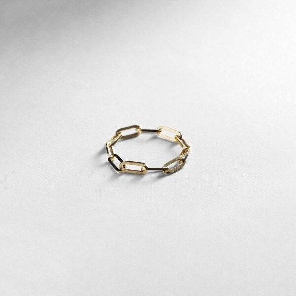 ココシュニック（COCOSHNIK）/K18中空プリムケーブルチェーン リングM