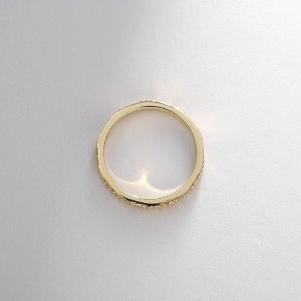 K18YG スネーク ルビー リング 0.08CT GSTV K18YG ブラウン  