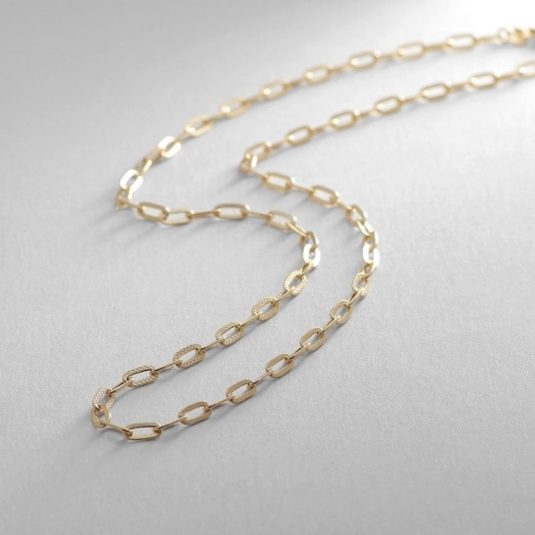 ココシュニック（COCOSHNIK）/K18中空プレイドケーブルチェーン ネックレスの通販は 107,690円