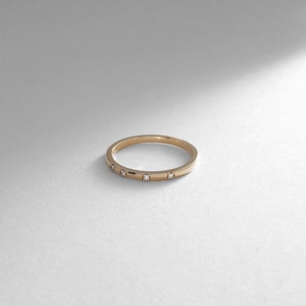 ココシュニック（COCOSHNIK）/K10ダイヤモンド ランダムリング 指輪  