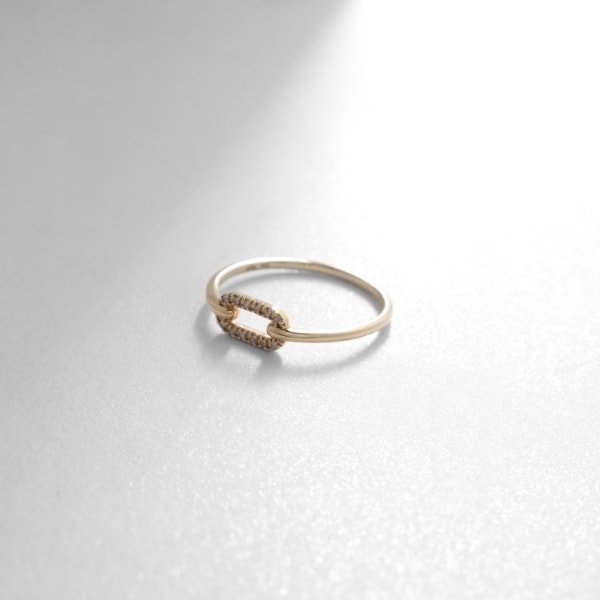 ◆ココシュニック COCOSHNIK ダイヤモンドリング K18 WG ホワイトゴールド 指輪 サイズ8号 約1.9g K18ダイヤモンド縦溝 リング（リング）｜COCOSHNIK（ココシュニック