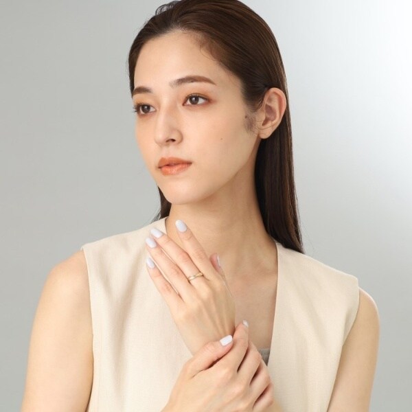 ココシュニック（COCOSHNIK）/K10ダブルロウクロス リング 指輪・リング