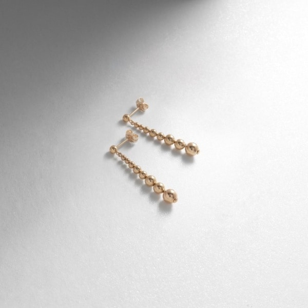 ココシュニック（COCOSHNIK）/K10中空ボールグラデーション スタッドピアスの通販は 51,700円