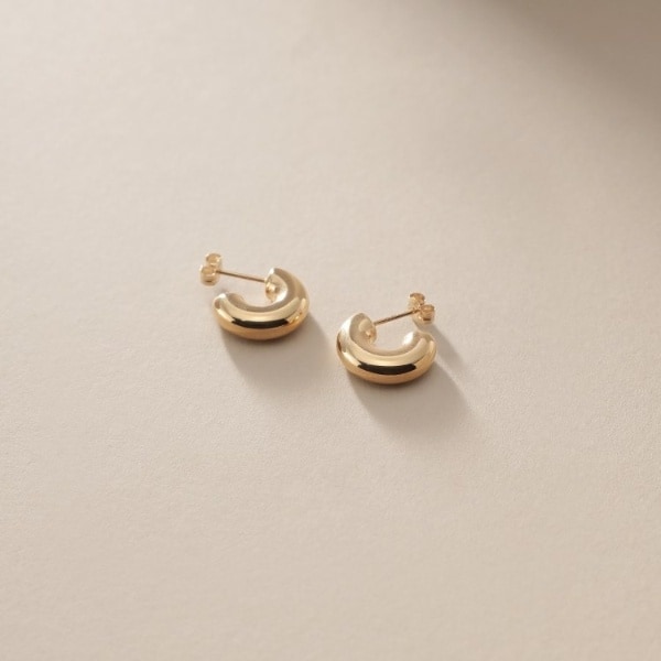 COCOSHNIK ココシュニックK10 YG/WG フープピアス片耳