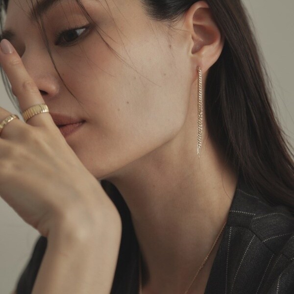 COCOSHNIK ココシュニック フックピアス K10 ゴールド 両耳 保証書