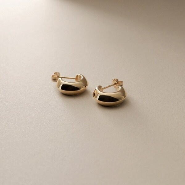 ココシュニック（COCOSHNIK）/K10中空しのぎ フープピアスの通販は