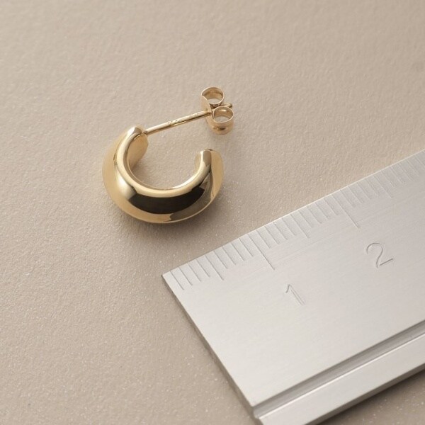 ココシュニック（COCOSHNIK）/K10中空しのぎ フープピアスの通販は