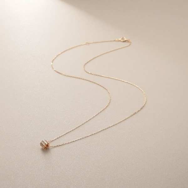 ココシュニック（COCOSHNIK）/K10ダイヤモンド シフテッドビーズ ネックレス