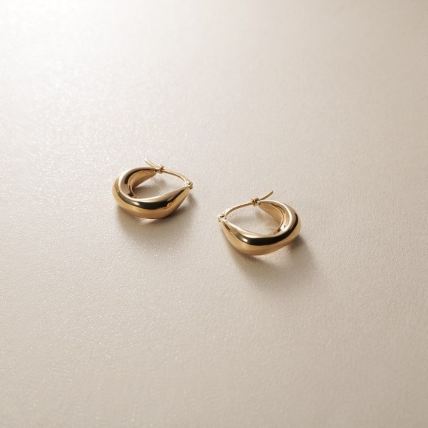 COCOSHNIK ココシュニックK10 YG/WG フープピアス片耳