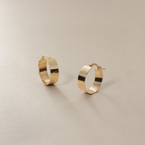 ココシュニック（COCOSHNIK）/K10平板 フープピアス