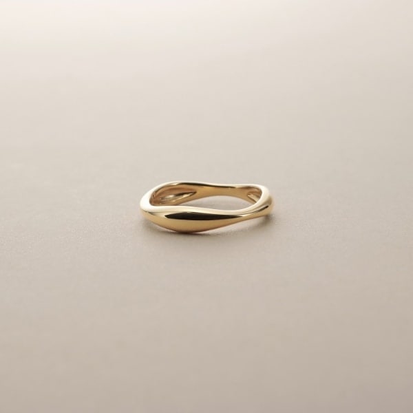 ココシュニック（COCOSHNIK）/K10ウェーブスタック リング