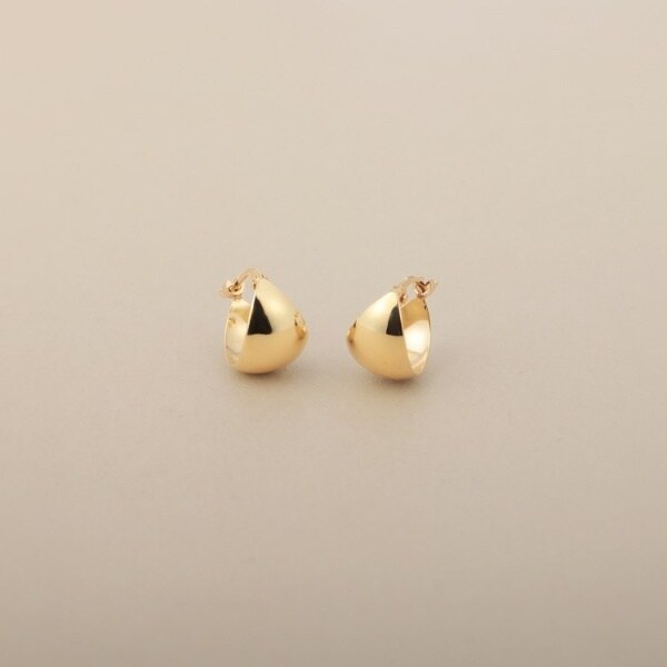 ココシュニック（COCOSHNIK）/K10月甲 フープピアス 小_1