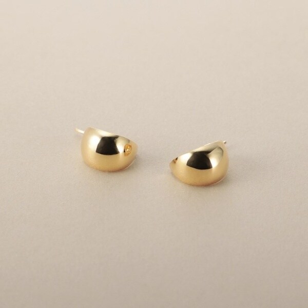 ココシュニック（COCOSHNIK）/K10月甲 フープピアス 小_2