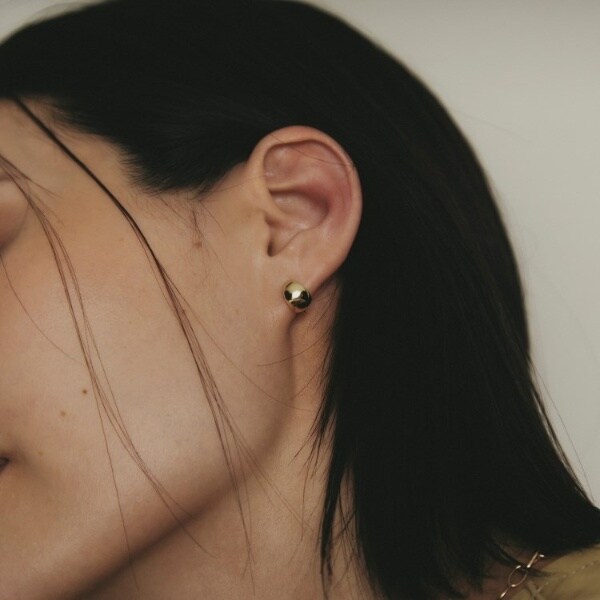 ココシュニック（COCOSHNIK）/K10月甲 フープピアス 小_9