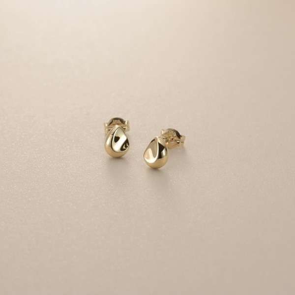 ココシュニック（COCOSHNIK）/K10【サステナブル】ペアシェイプ スタッドピアス