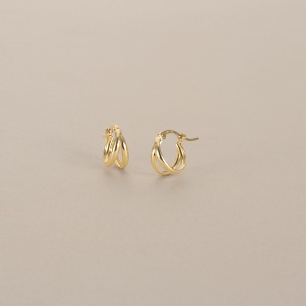 ココシュニック（COCOSHNIK）/K18甲丸スプリット フープピアス 59,400円