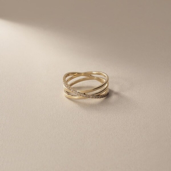 ココシュニック（COCOSHNIK）/K10ダイヤモンド Xリング 