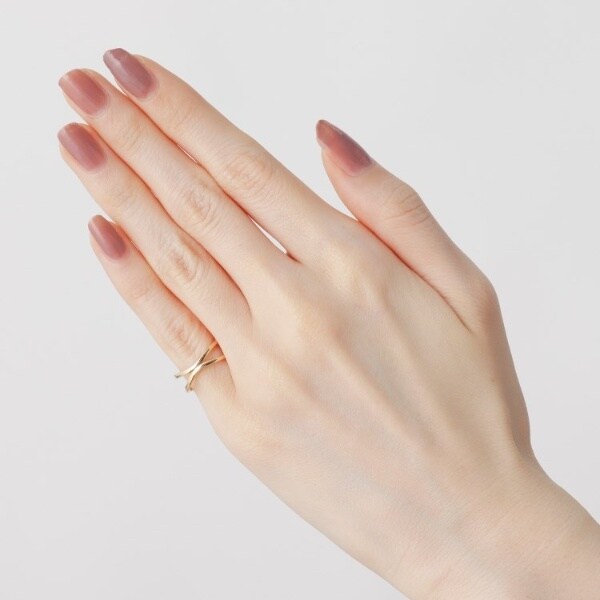 ココシュニック（COCOSHNIK）/K10ダブルアーチ ピンキーリング