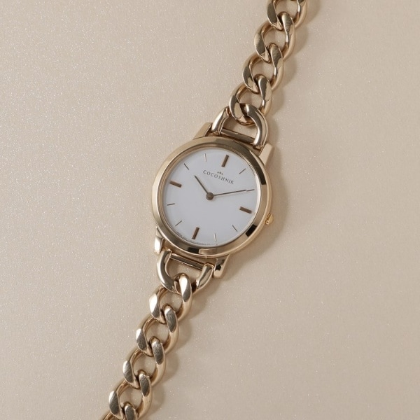 ココシュニック(COCOSHNIK)/RGラウンドチェーンベルト ウォッチ(ホワイトマット)の通販は