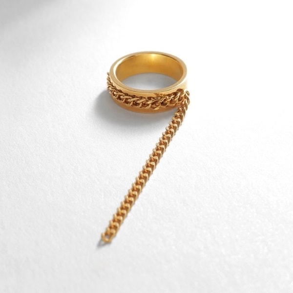 ココシュニック オンキッチュ（COCOHNIK onkitsch）/シルバー ハンギング カーブチェーンリング GPの通販は 15,400円