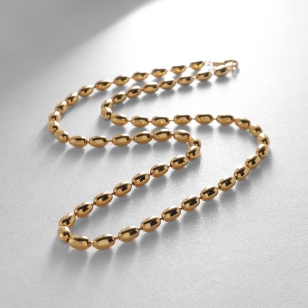 ココシュニック オンキッチュ（COCOHNIK onkitsch）/シルバー デザインチェーン オーバルボールL ネックレス GP