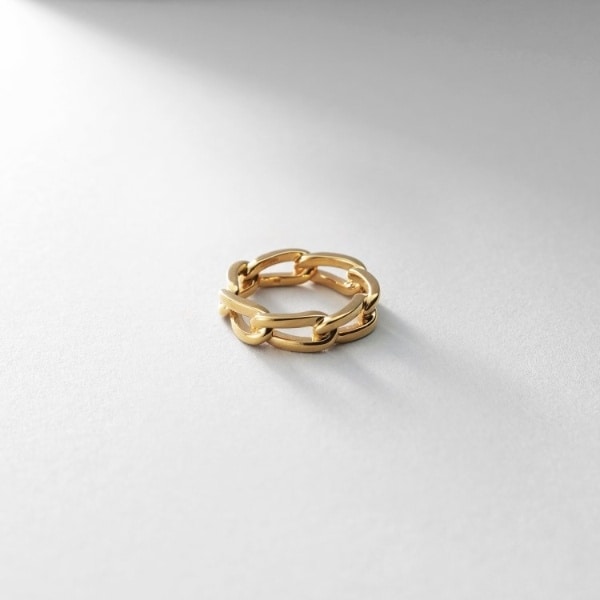 ココシュニック オンキッチュ（COCOHNIK onkitsch）/シルバー ロングカーブチェーンモチーフリング GPの通販は 13,200円