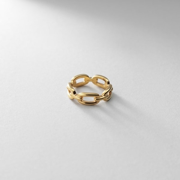 ココシュニック オンキッチュ（COCOHNIK onkitsch）/シルバー ケーブルチェーンモチーフリング GPの通販は 13,200円