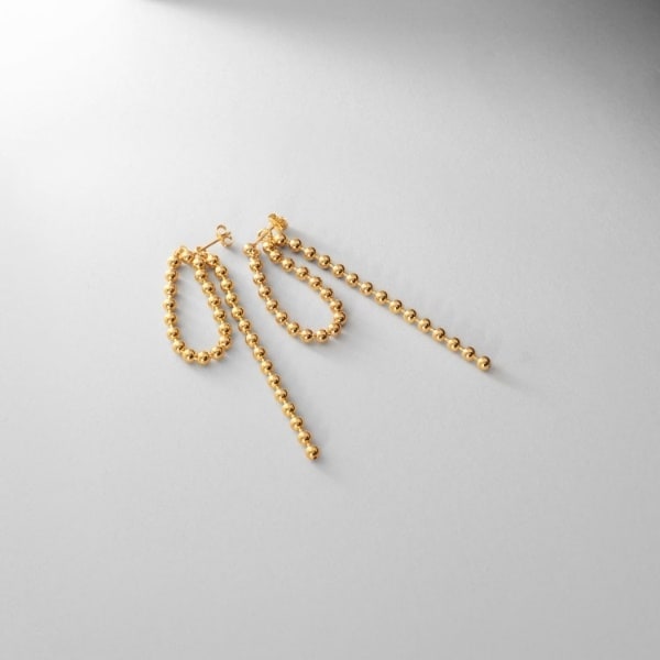 ココシュニック オンキッチュ（COCOHNIK onkitsch）/シルバー チェーンピアス ボールループ GP