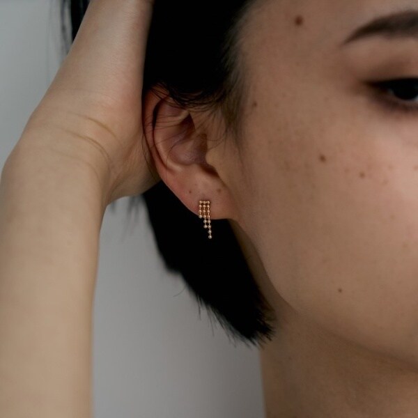 ココシュニック オンキッチュ（COCOHNIK onkitsch）/K10ティアボールチェーンピアス_8