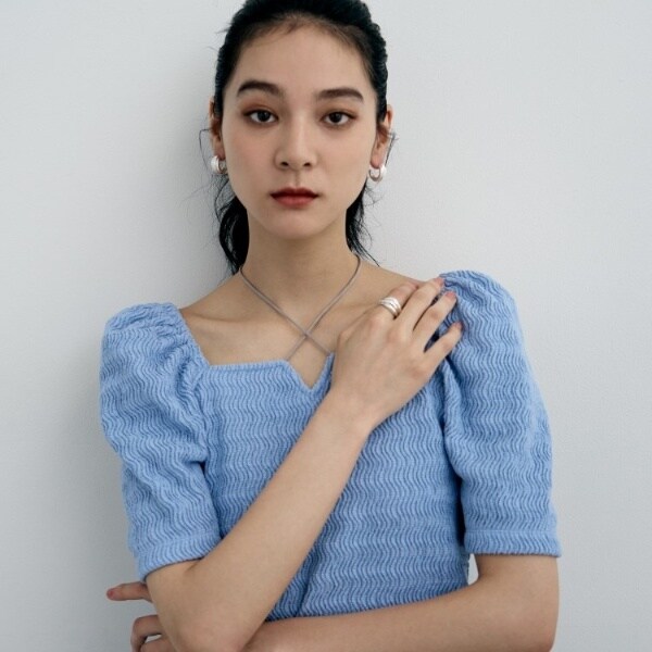 ココシュニック オンキッチュ（COCOHNIK onkitsch）/シルバー スモールフープ タングルドピアス_6