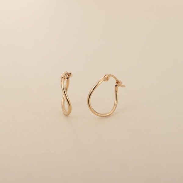 ココシュニック オンキッチュ（COCOHNIK onkitsch）/K10ウェーブフープピアス