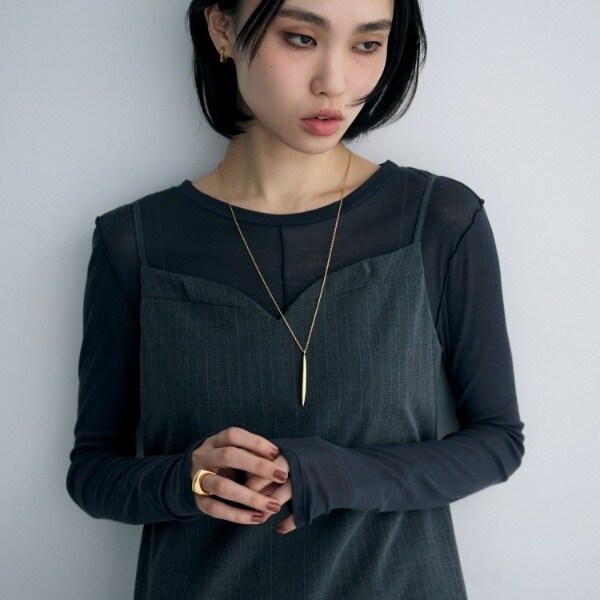 ココシュニック オンキッチュ（COCOHNIK onkitsch）/シルバー ナベットシェイプネックレス GP_7