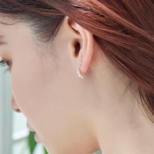 K10 パール フープピアス Jewel closet by L&Co. ピアス K10 淡水