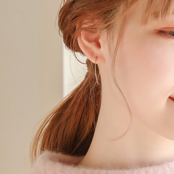 フィービィー（Phoebe）/【K10】クロスラインアメリカンピアス ローズ