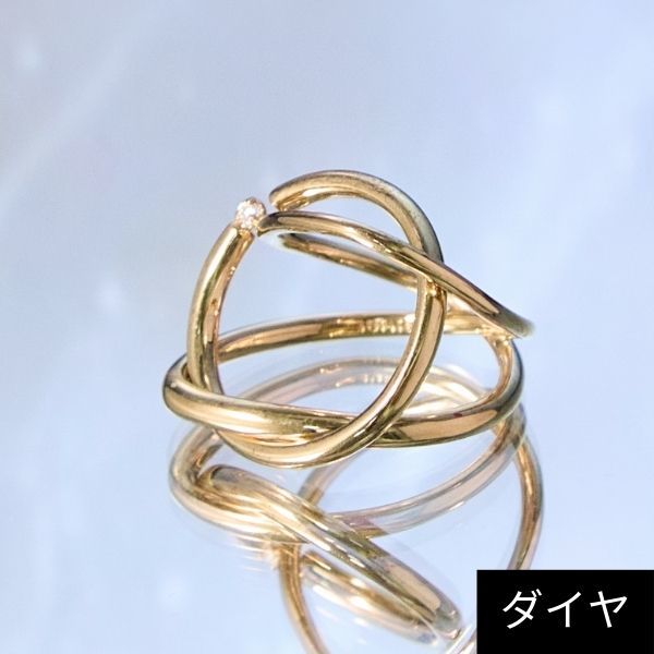 ジュピター JUPITER K18YG ダイヤリング 9号 ゴールド　指輪 ジュピター JUPITER K18YG ダイヤリング 9号 ゴールド 指輪