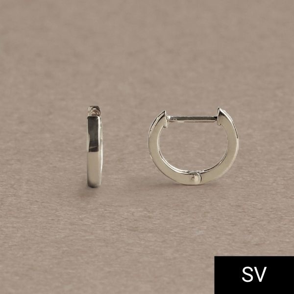 【NEW】ジュピター（JUPITER）/【SV】ストレートフープピアス/ユニセックス　ニッケルフリー/金属アレルギー対応