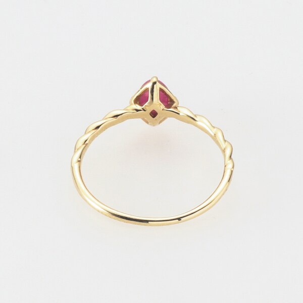 ジュピター（JUPITER）/【K10】天然石オーバルリング／ルビー