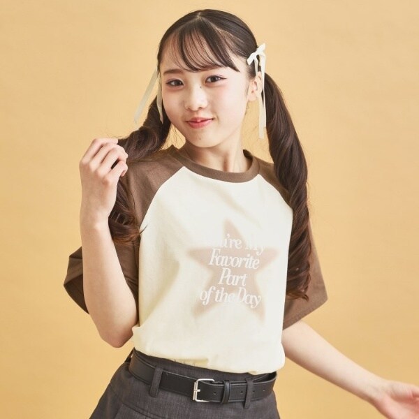 ピンクラテ（PINK−latte）/スプレー星ラグランTシャツの通販は