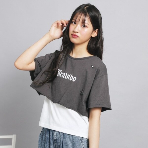 ピンクラテ（PINK−latte）/【セットアイテム】ダメージTシャツ＋