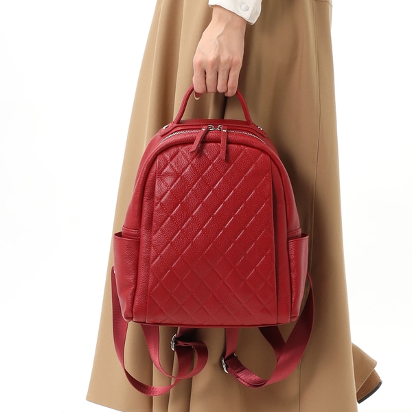 バルコス（BARCOS）/【BARCOS/バルコス】牛革キルティングリュック