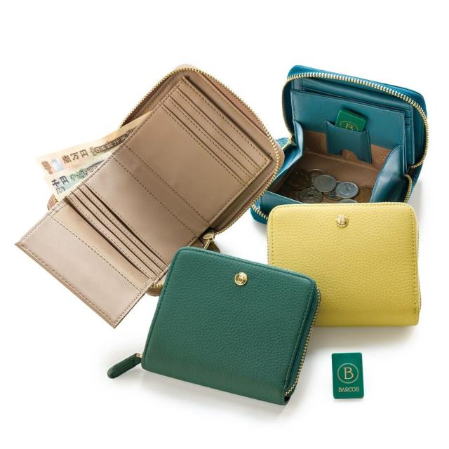 バルコス（BARCOS）/【BARCOS/バルコス】紛失防止チップ付きシュリンクレザー折財布＜ノヴィタ＞