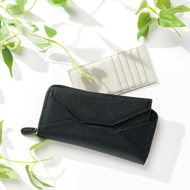 バルコス（BARCOS）/BARCOS シュリンクレザーバイカラーロングウォレット ベロニカ